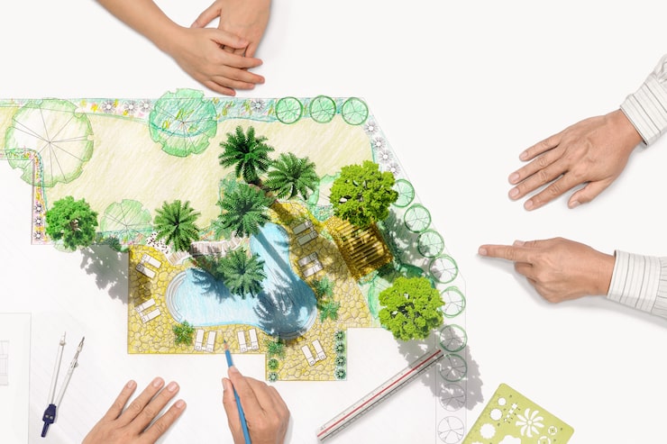 Outdoor 3D landscape models